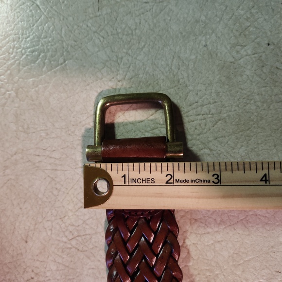Genuine leather woven belt - Picture 3 of 4